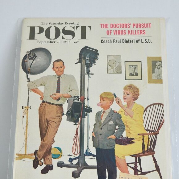 The Saturday Evening Post Magazine COVER September 26 1959 - Picture 2 of 3
